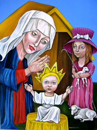 Adoration of the Shepherdess by Dana Ellyn