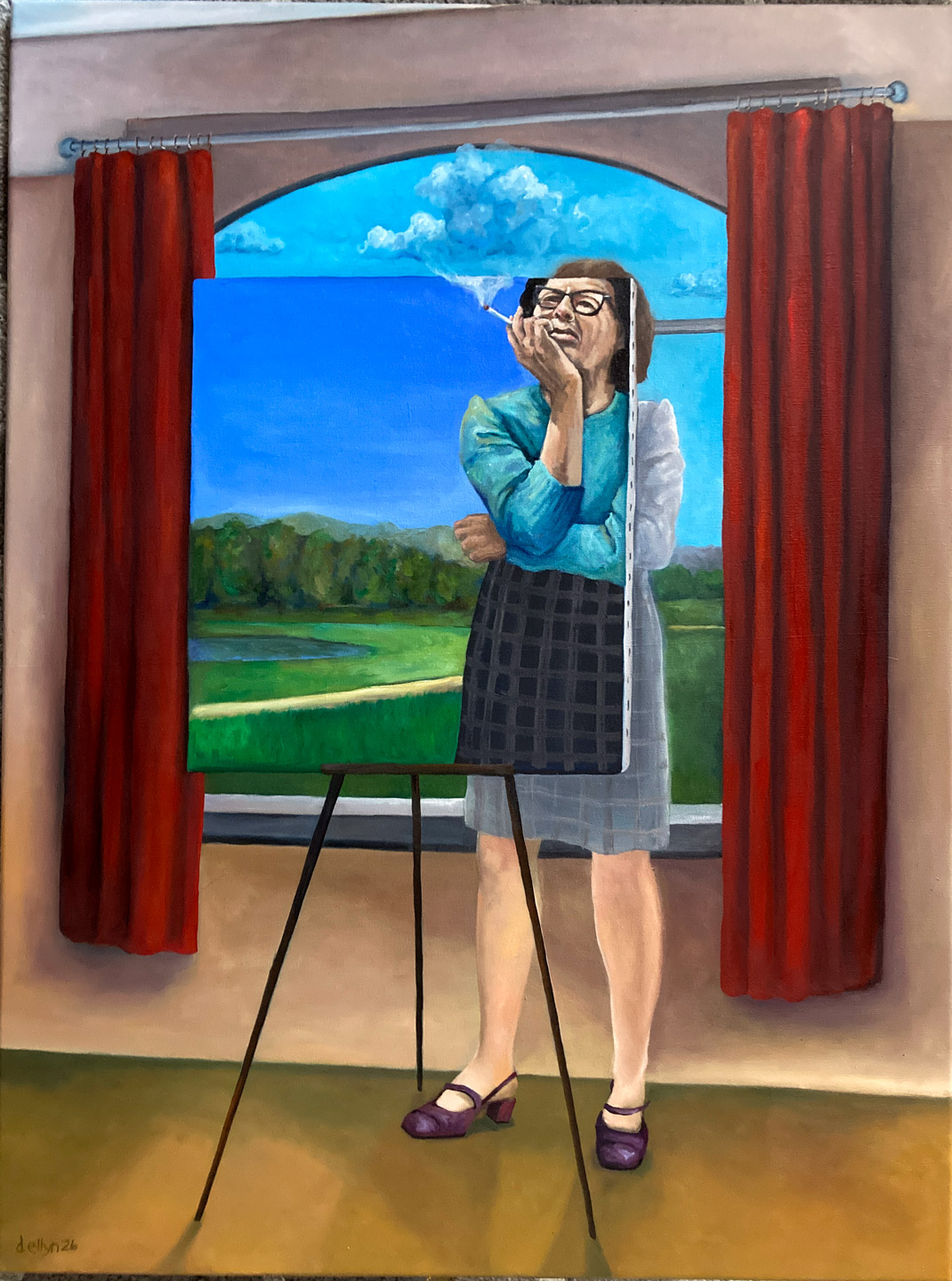 Painting title, acrylic painting by Dana Ellyn