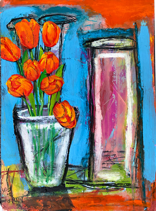 Still Life with Orange Tulips. Sesow & Ellyn collaboration
