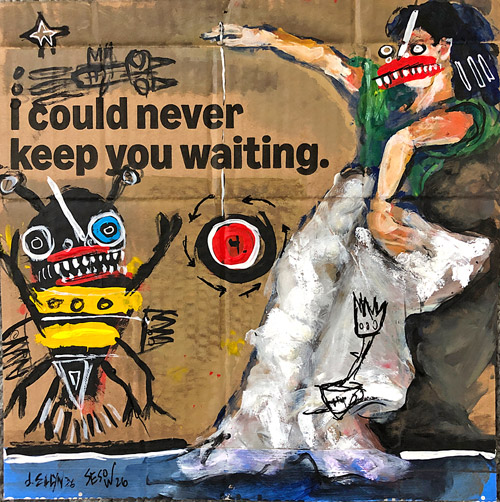 waiting. Sesow & Ellyn collaboration