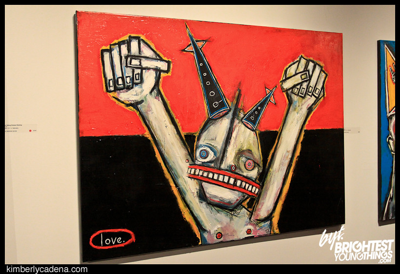 A painting in the show