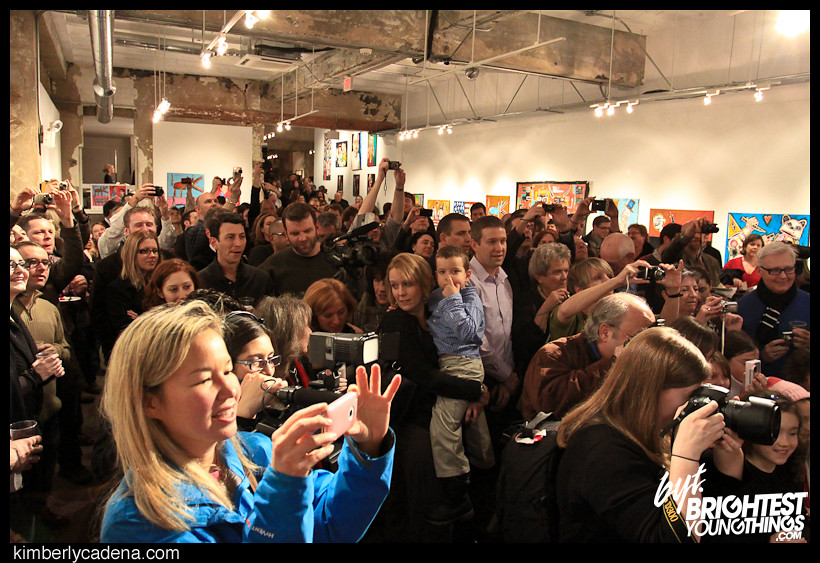 The crowd at the ceremony