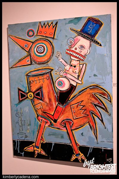 A painting in the show