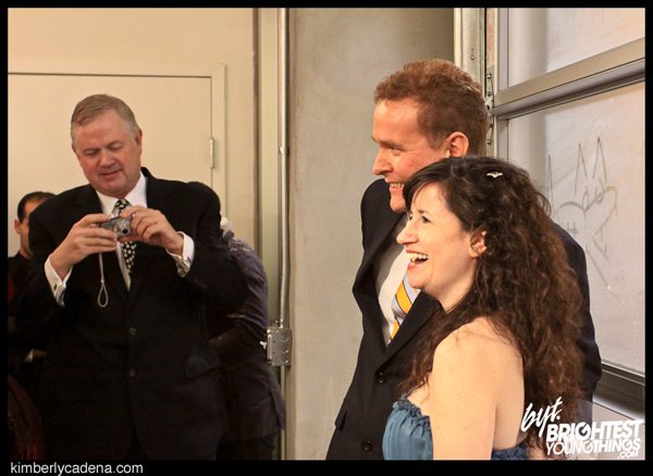 Dana and Matt during the ceremony