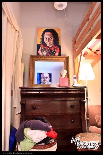 Paintings above a dresser