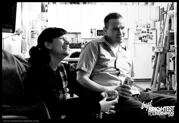 Dana Ellyn and Matt Sesow during the interview