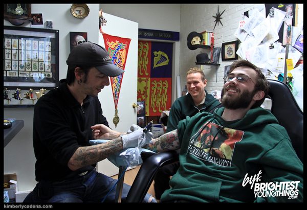 The tattoo session