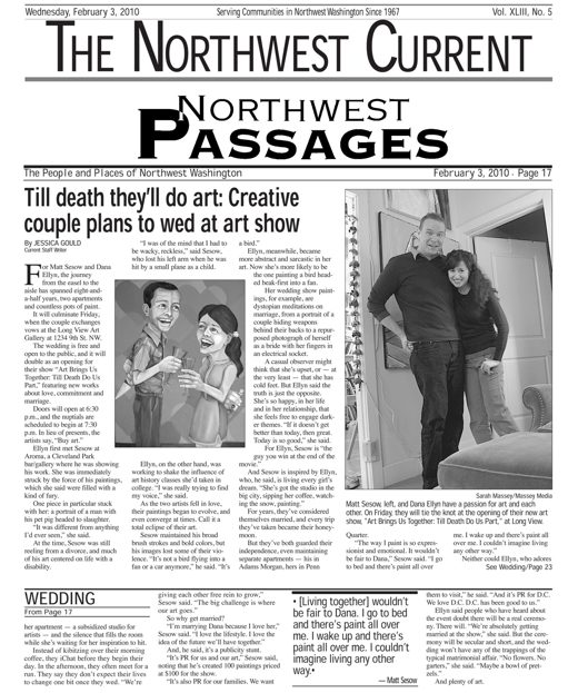 The Northwest Current, Northwest Passages front page, February 3, 2010