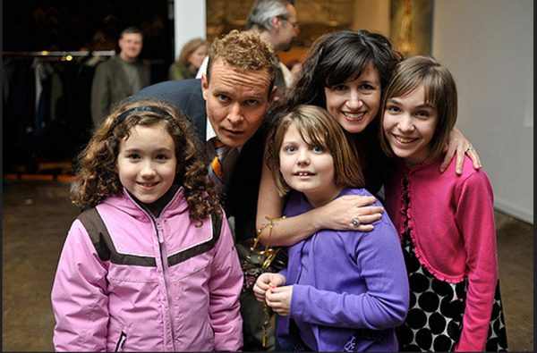Dana Ellyn and Matt Sesow's wedding at Long View Gallery, 2010: Matt and Dana with their nieces at the wedding