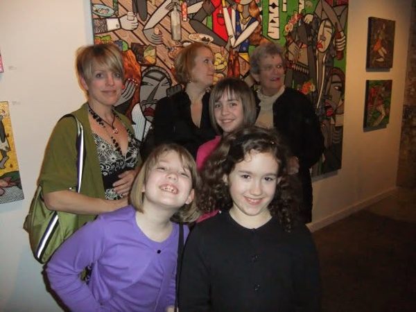 Dana Ellyn and Matt Sesow's wedding at Long View Gallery, 2010: Guests at the opening