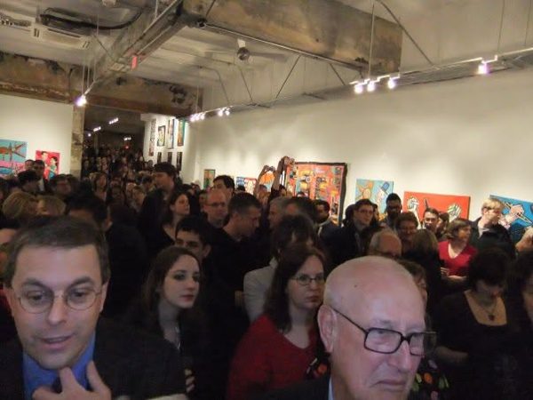 Dana Ellyn and Matt Sesow's wedding at Long View Gallery, 2010: The crowd at Long View Gallery