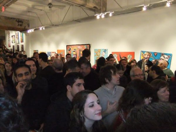 Dana Ellyn and Matt Sesow's wedding at Long View Gallery, 2010: The crowd