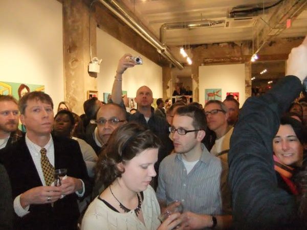 Dana Ellyn and Matt Sesow's wedding at Long View Gallery, 2010: The crowd