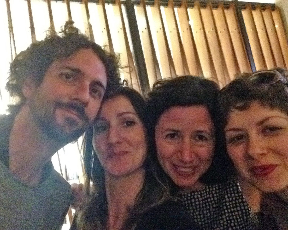 Selfie in Los Angeles of a friend with Nancy Dee, Dana Ellyn and Lucy Tammam