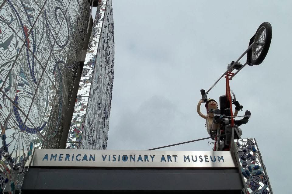 Dana Ellyn's paintings at Mr. Rain's Fun House, American Visionary Art Museum, Baltimore, 2012