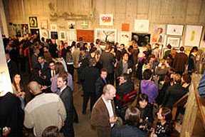 The crowd at Halcyon House, 4th annual Transformer auction, Halcyon House, 2007