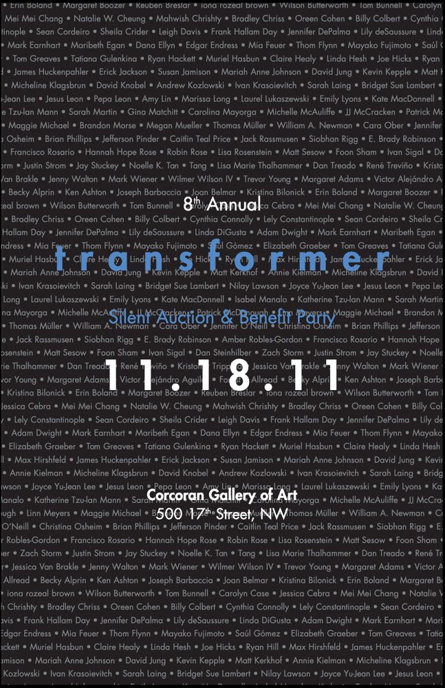 Cover of the 2011 Transformer Silent Auction & Benefit Party catalog, 8th annual