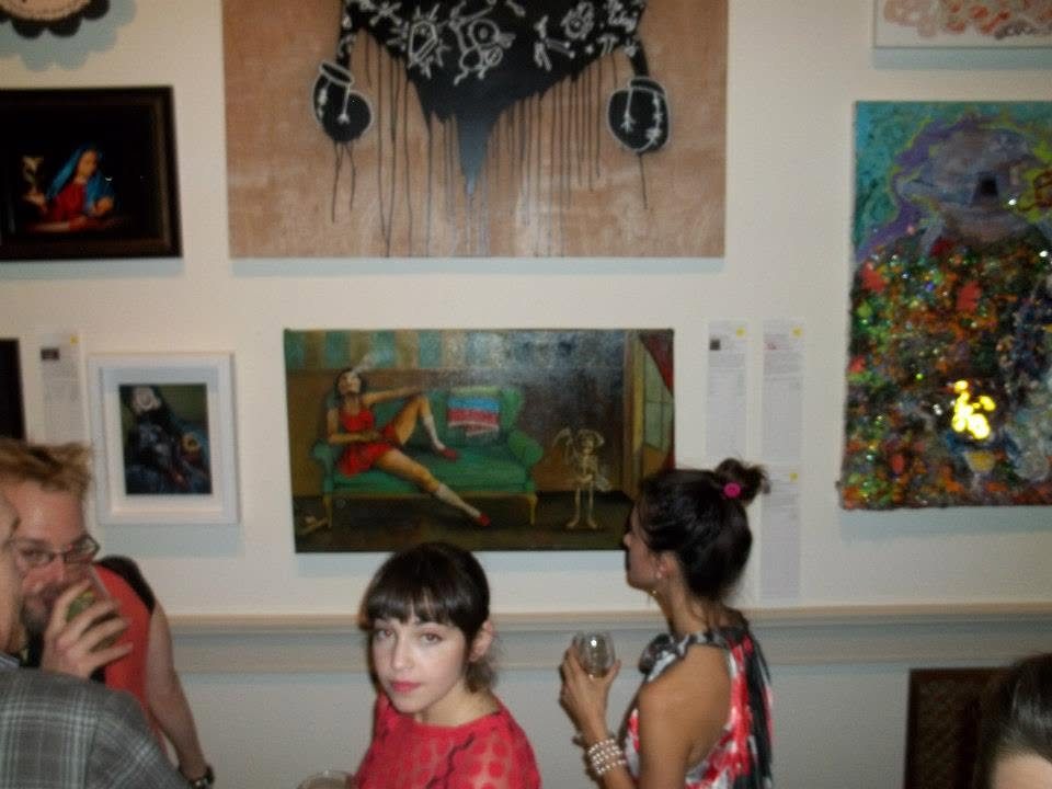 Dia de los Muertos on the wall, 9th annual Transformer auction, Corcoran Gallery of Art, 2012