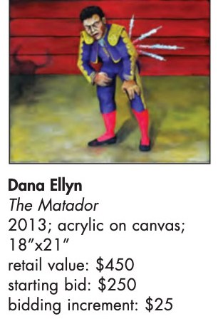 Dana Ellyn's entry for The Matador in the 2013 Transformer auction catalog
