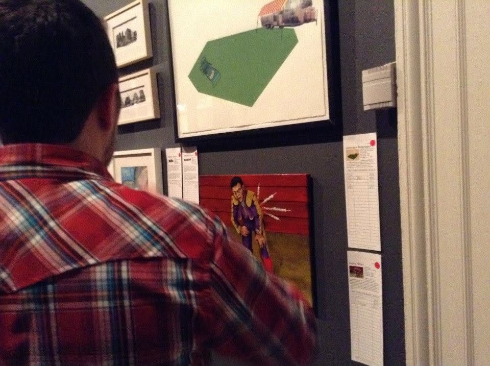The Matador and its bid sheet, 10th annual Transformer auction, Corcoran Gallery of Art, 2013