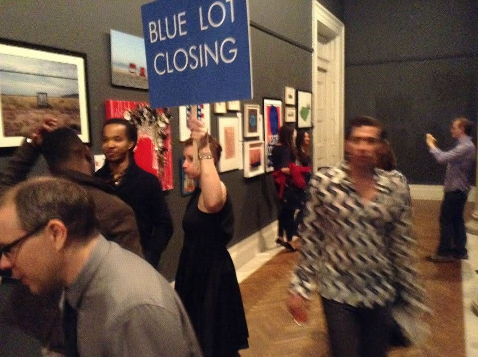 “Blue lot closing”, 10th annual Transformer auction, Corcoran Gallery of Art, 2013