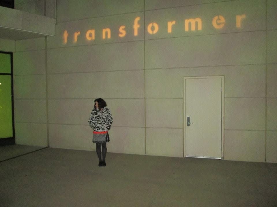 Transformer on the Katzen wall, 11th annual Transformer auction, Katzen Arts Center, 2014