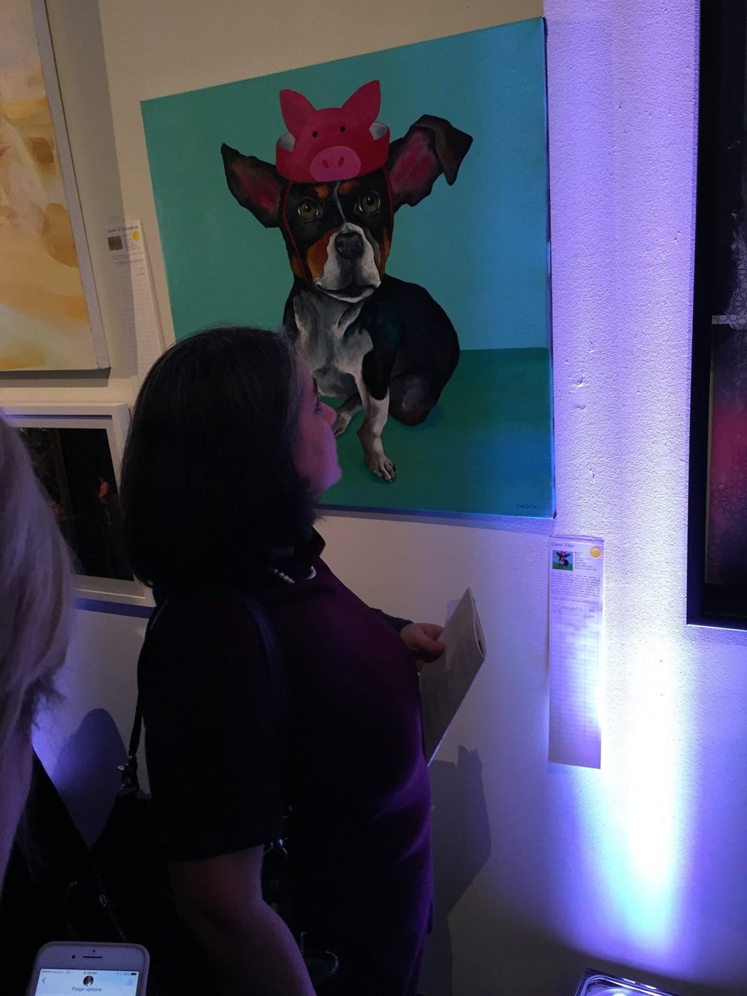 Bacon? on the wall, 13th annual Transformer auction, Katzen Arts Center, 2016