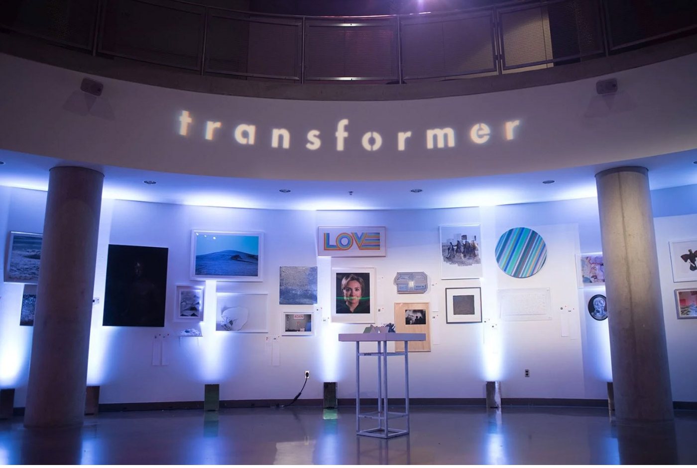Transformer in lights, 13th annual Transformer auction, Katzen Arts Center, 2016