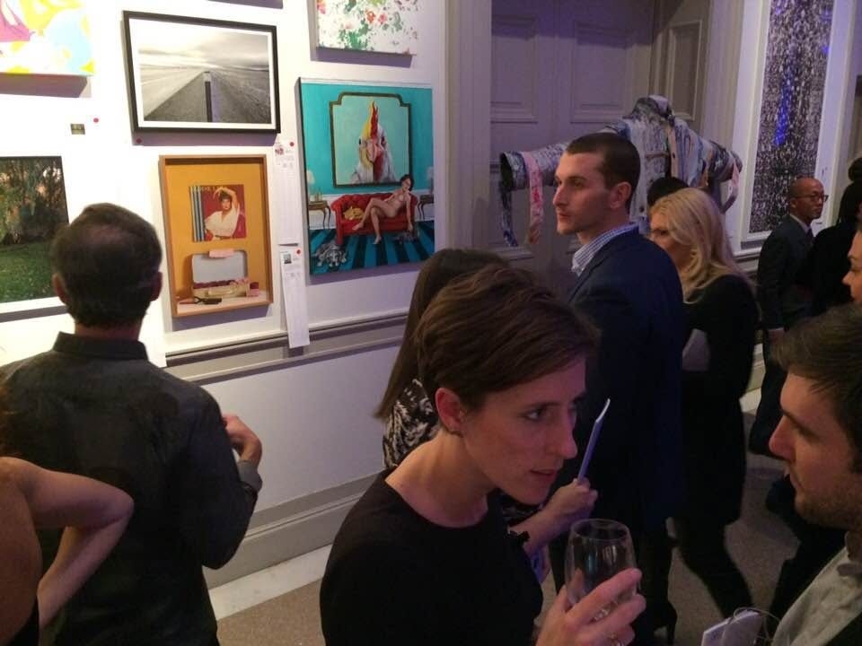 Sanctuary in the background, 15th annual Transformer auction, The Corcoran, 2018