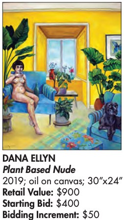 Dana Ellyn's entry for Plant Based Nude in the 2019 Transformer auction catalog