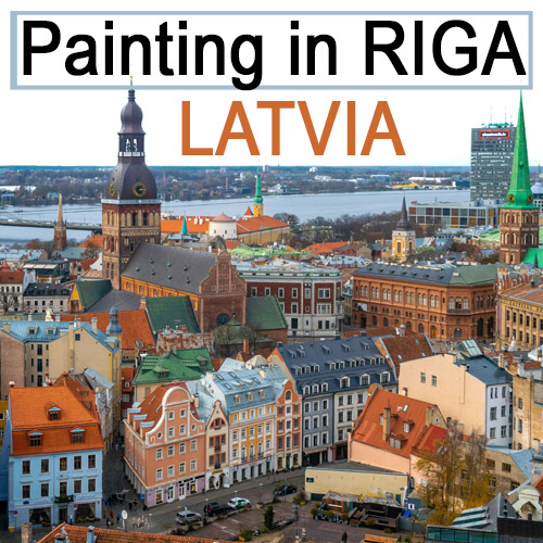 Follow Dana Ellyn's trip to Riga, Latvia — new paintings posted live