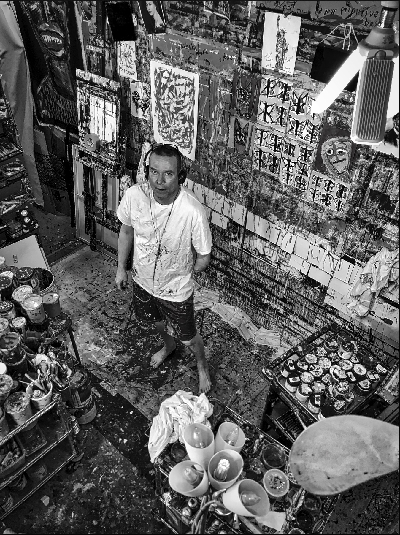 Matt Sesow in his studio